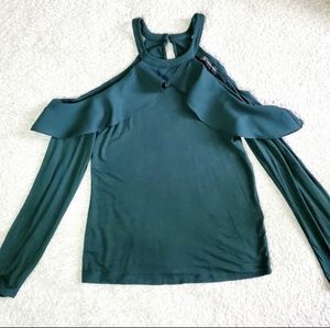 Cold Shoulder Long Sleeve Top